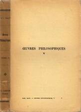 Oeuvres philosophiques traduit usato  Italia
