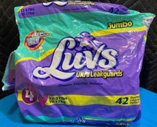(9) 2000 Fraldas de Plástico Vintage Luvs Tamanho 4 em Bolsa Aberta - Barney, usado comprar usado  Enviando para Brazil