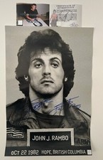 Sylvester stallone autographed usato  Venegono Superiore