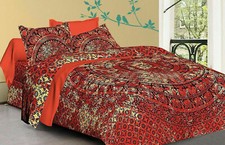 Capa de edredom Mandala indiana hippie queen size Doona conjunto de roupa de cama boho, usado comprar usado  Enviando para Brazil