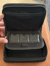 Usado, Estojo de transporte oficial de couro preto com fecho de zíper para Nintendo DS Lite/3DS fabricante de equipamento original comprar usado  Enviando para Brazil