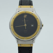 Relógio feminino Hublot MDM quartzo pulseira de couro 28 mm aço/ouro relógio vintage HU002 comprar usado  Enviando para Brazil