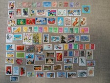 Lot 500 timbres d'occasion  Saint-Cyprien