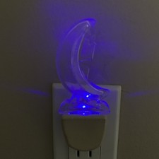 Luz noturna de parede LED azul vintage plugue de trabalho estrela da lua sempre ligada comprar usado  Enviando para Brazil
