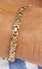 9ct byzantine bracelet for sale  BOURNEMOUTH
