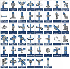 Usado, Rohrverbinder Temperguss klemmverbinder Verzinkt T-Clamps® Gerüstrohr Kupplungen comprar usado  Enviando para Brazil