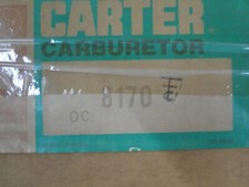 NOS CARTER BBD CARBURADOR 8170S 1977 CHRYSLER DODGE PLYMOUTH 318 MOTOR comprar usado  Enviando para Brazil