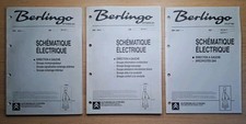 (349B) 3 Manuels d'atelier CITROEN Berlingo - Schématique Électrique, Sept. 2001 comprar usado  Enviando para Brazil