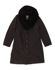 Sobretudo feminino KRIZIA JEAN IT 46 grande preto CV10 comprar usado  Enviando para Brazil