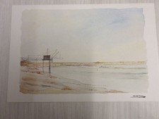 Carte postale aquarelle d'occasion  Orry-la-Ville