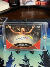 Anderson Silva 1/10 AUTO BOOKEND Full Circle Red 2024 Topps Noche UFC comprar usado  Enviando para Brazil