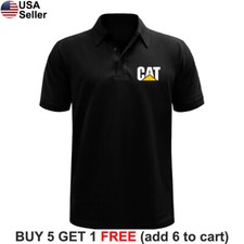 Camisa polo masculina golfe caterpillar logotipo gato equipamento de construção escavadeira BCA05, usado comprar usado  Enviando para Brazil