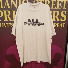 Camiseta rara vintage abordagem negativa hardcore banda punk turnê bandeira preta vazia comprar usado  Enviando para Brazil