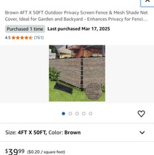 Outdoor privacy screen for sale  Hackensack