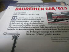 Usado, Deutsche Eisenbahngeschichte DB bis 1993 Baureihe 608/613 1.Nachkriegstriebwagen comprar usado  Enviando para Brazil