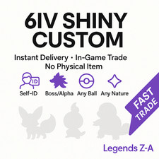 Personalizado Pokémon Legends ZA Shiny 6IV Self-ID Mega Evolution e pacote completo comprar usado  Enviando para Brazil