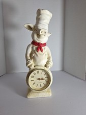 Estátua de chef de porco exclusiva vintage pastelaria francesa açougueiro cozinha com relógio 16” comprar usado Estátua de chef de porco exclusiva vintage pastelaria francesa açougueiro cozinha com relógio 16” comprar usado  Enviando para Brazil