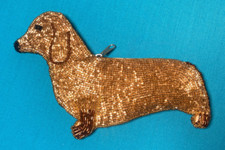 Gold beaded dachshund for sale  Charleston