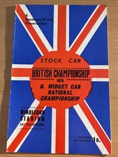 Stock car programme for sale  BURTON-ON-TRENT
