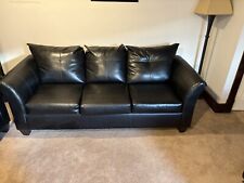 Black leather couch for sale  Turtle Creek