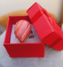 Ring pink rhodochrosite for sale  HIGHBRIDGE