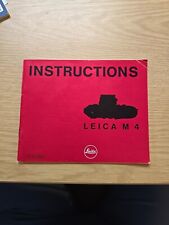 Leica instruction manual for sale  SHREWSBURY