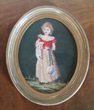Antique oval needlepoint for sale  Litchfield