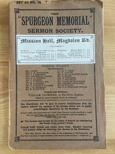 C. H. Spurgeon, The Spurgeon Memorial Sermon Society Circa 1890, Unique comprar usado  Enviando para Brazil