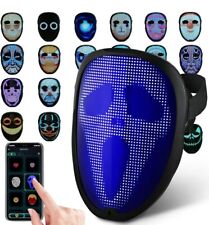 Máscara de LED com sensor de gestos, máscara transformadora facial unissex iluminada por LED por custo comprar usado  Enviando para Brazil