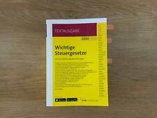 Textausgabe wichtige steuerges gebraucht kaufen  Mönchberg