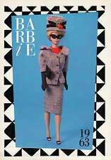 Cartão colecionável da moda Barbie "carreira menina" chapéu óculos bolsa 1963 comprar usado  Enviando para Brazil