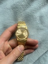 Relógio Casio masculino ouro pulseira de aço inoxidável e mostrador MTP-B146G-9AVDF comprar usado  Enviando para Brazil
