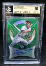 TYLER FREEMAN 2019 FOLHA VALENTE VERDE PRISMÁTICO #/99 REFRATOR NOVATO AUTOMÁTICO BGS10! comprar usado  Enviando para Brazil