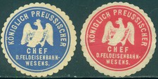 Siegelmarken königlich preuss gebraucht kaufen  Dommershausen, Lieg, Macken
