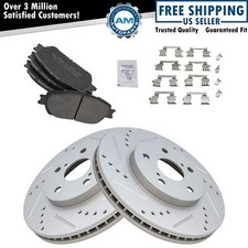Front Premium Posi almofada de cerâmica e kit de rotor revestido com fenda perfurado desempenho comprar usado  Enviando para Brazil