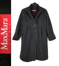 Casaco de lã feminino Max Mara STUDIO cinza ITÁLIA tamanho Reino Unido 12 EUA 10 It 44, usado comprar usado  Enviando para Brazil
