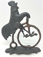 Galo de metal vintage andando em um centavo bicicleta de roda alta comprar usado  Enviando para Brazil