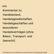 Hgb kommentar handelsstand gebraucht kaufen  Trebbin