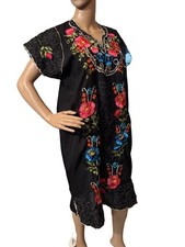 Vintage black embroidered for sale  Darlington