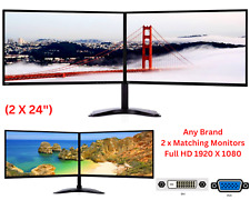 Dual monitor screen for sale  ERITH