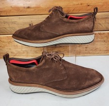 Buty męskie Ecco US 12-12.5/EU 46 St.1 hybrydowe brązowe skórzane derby buty nubuk na sprzedaż Buty męskie Ecco US 12-12.5/EU 46 St.1 hybrydowe brązowe skórzane derby buty nubuk na sprzedaż  Wysyłka do Poland