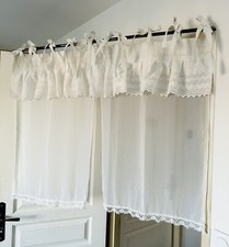 Lot rideaux broderie d'occasion  Béziers