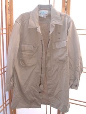 Jaqueta masculina Transcon Mfg vintage uniforme utilitário instantâneo tamanho 44 cáqui bronzeado comprar usado  Enviando para Brazil