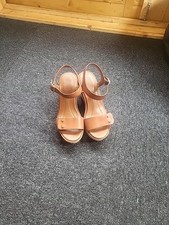 Ladies tan wedges for sale  WARRINGTON