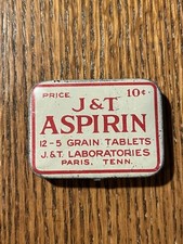 Scarce aspirin tin for sale  New Oxford