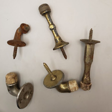Usado, Lote de batente de porta antigo vintage precisa ser restaurado níquel ferro fundido comprar usado  Enviando para Brazil