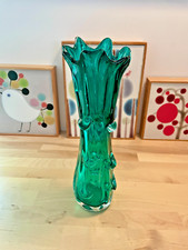 glass emerald green vase for sale  Oxford