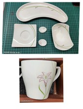 6 Itens de EVA AIR Classe Executiva Cerâmica, Copo, Prato Frutas Lanches Pratos  comprar usado  6 Itens de EVA AIR Classe Executiva Cerâmica, Copo, Prato Frutas Lanches Pratos  comprar usado  Enviando para Brazil