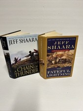Jeff Shaara SIGNED & DATED (2) Civil War Novels Fateful Lightning / Thunder HCDJ comprar usado  Enviando para Brazil