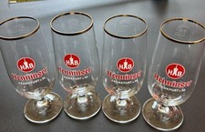 Antigo Conjunto de Copos de Cerveja Henninger 4 Ct HB Frankfurt 6", Aros Dourados, Hastes comprar usado Antigo Conjunto de Copos de Cerveja Henninger 4 Ct HB Frankfurt 6", Aros Dourados, Hastes comprar usado  Enviando para Brazil